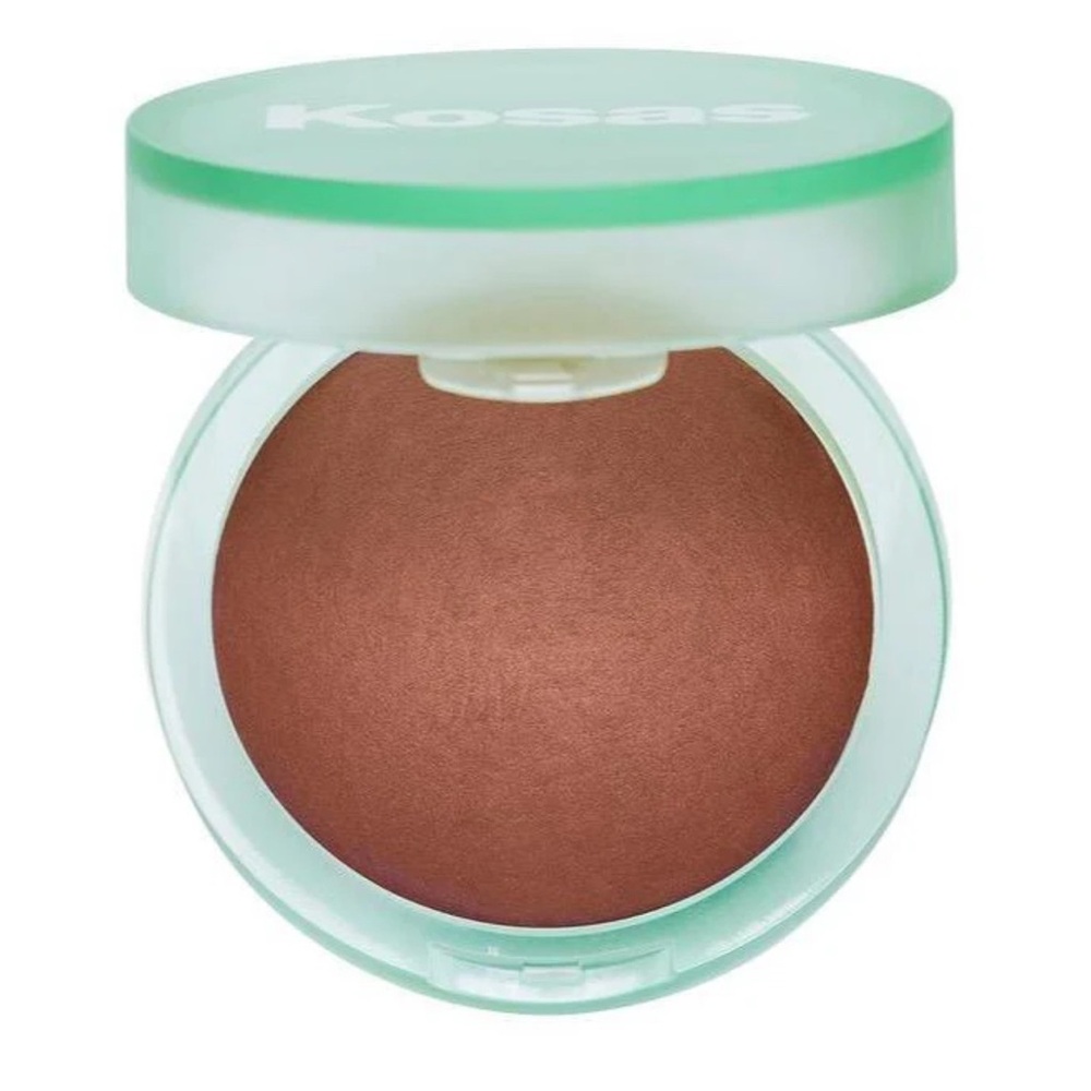 Kosas The Sun Show moisturizing baked bronzer - deep warm dark bronze
